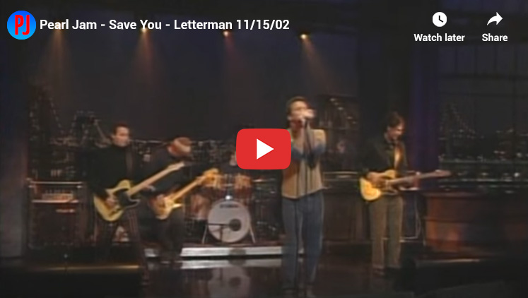 36. Save You - Riot Act - Top Pearl jam Songs