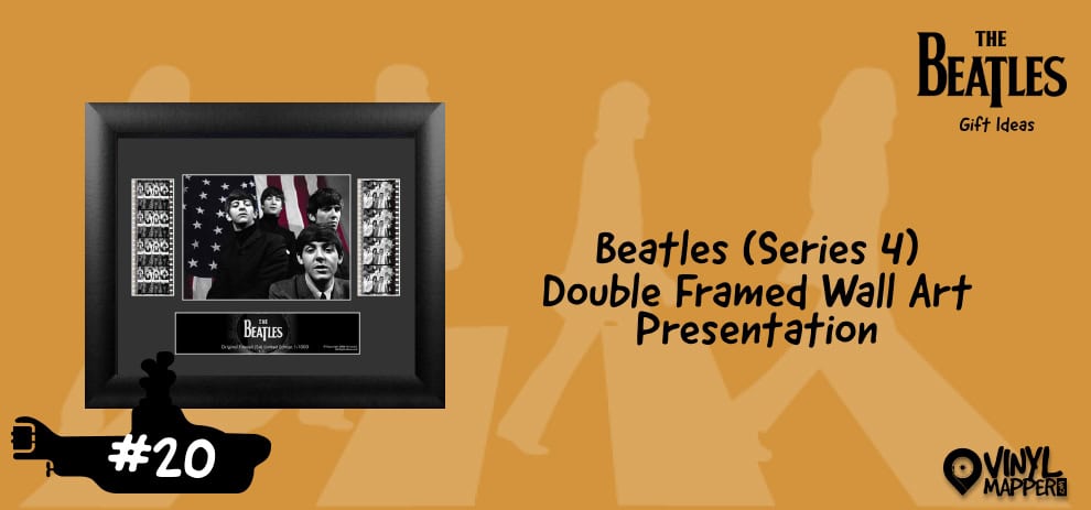 Beatles Series 4 Double Framed Wall Art Presentation - Top Gift Ideas for Beatles Fans