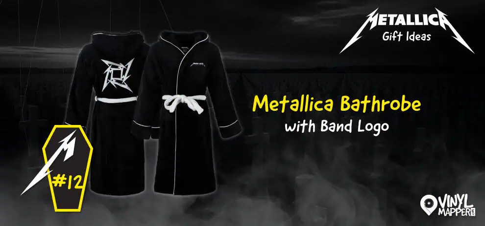 Top Metallica gifts for fans of all ages - Metallica Bathrobe with Band Logo