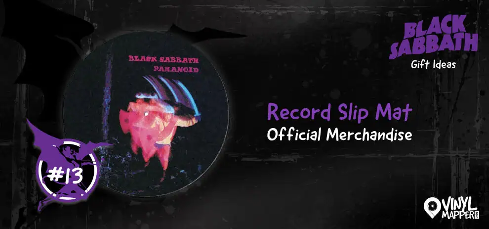 Top Black Sabbath Vinyl, Apparel, and More - Black Sabbath Turntable Record Slip Mat