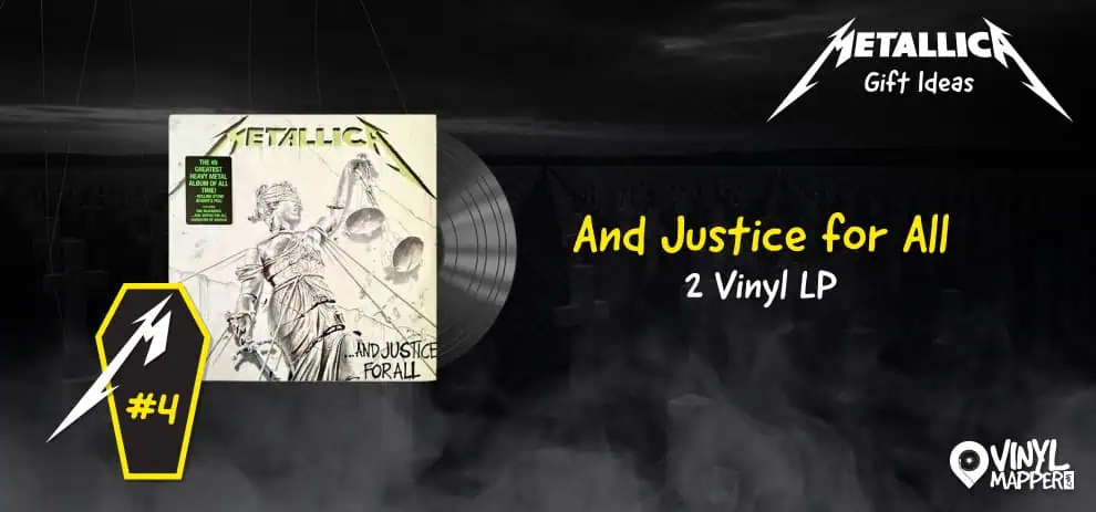 Must-have Metallica gifts for music lovers - And Justice for All 2x Vinyl LP
