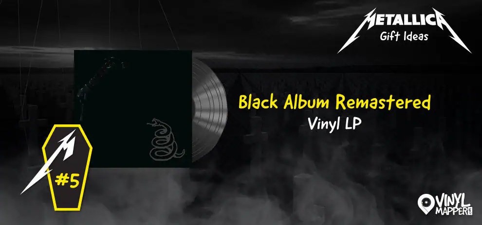 Metallica gift ideas for every type of fan - Black Album Remastered Vinyl LP